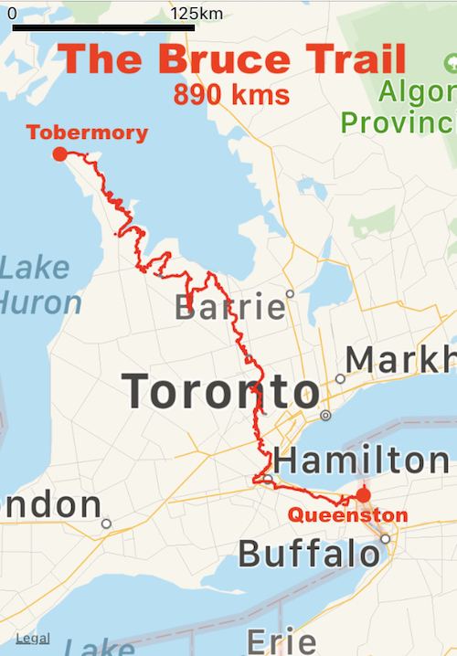 bruce trail map